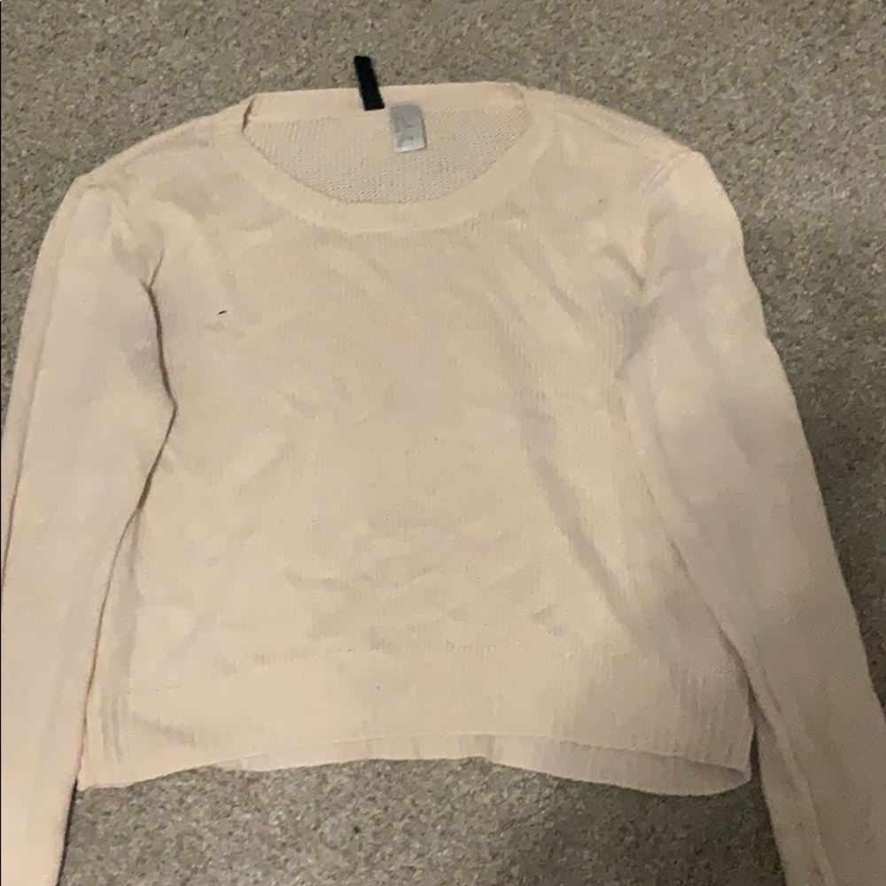 Very light pink sweater